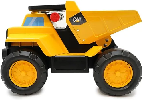 Miniatura 2 de Juguetes de construcción Cat, camión de volteo de acero para jugar y montar, juguete de vehículo de 2-en-1 montado a pie con luces y sonidos