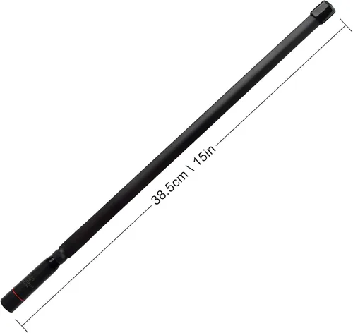 Miniatura 2 de TWAYRDIO Antena de radio SMA macho de doble banda 144/430MHz Antena táctica plegable de 15.3 pulgadas para Yaesu Wouxun TYT MD-380 Radio