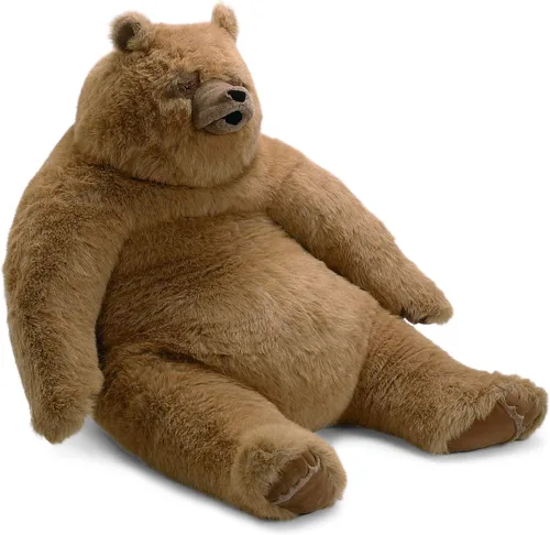 Manhattan Toy Kodiak Bear Jumbo 40" Huggable Animal de peluche y decoración de habitación de felpa para 4 años en adelante
