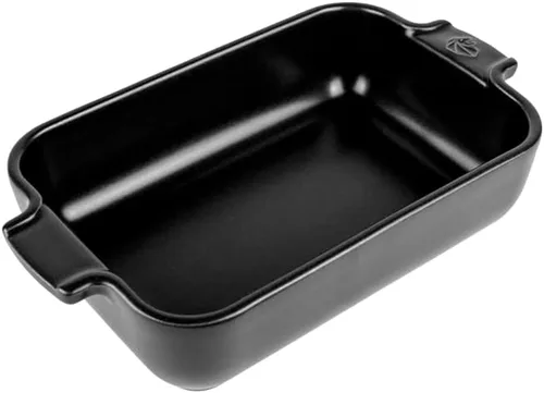 Plato rectangular individual de cerámica, rojo, 22 cm - 8.5in