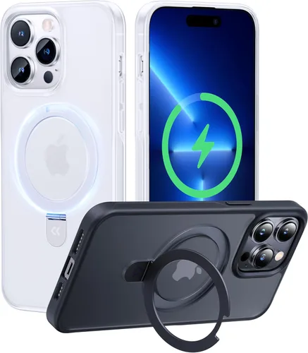 Miniatura 14 de CASEKOO- Funda para iPhone 15 c/soporte magnético invisible [protecc. militar contra caídas] [compatible c/MagSafe], a prueba de impactos, delgada