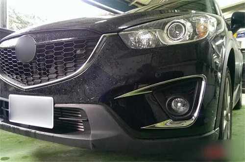 Miniatura 3 de HIGH FLYING Para Mazda CX-5 CX5 2013 2014 2015 2016 ABS cromo Accesorios de coche delantero y trasero niebla luz lámpara párpado decoración cubierta