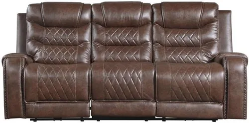 Miniatura 4 de Lexicon Derringer Wall Hugger Power - Sofá reclinable doble, color marrón