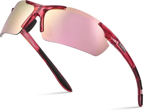 Miniatura 14 de Lentes de sol polarizados deportivos para hombres y mujeres, con diseño envolvente, UV400, para correr, béisbol, sóftbol, ciclismo, conducción