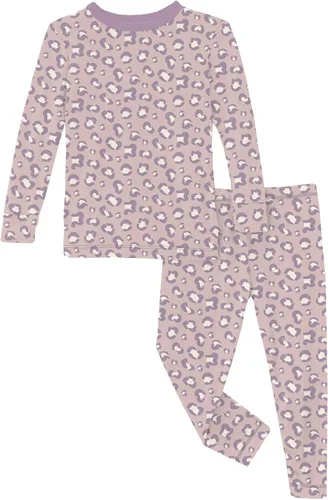 KicKee Pants Conjunto de pijama de manga larga con estampado de piezas