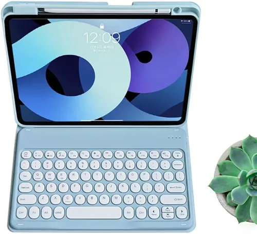 Miniatura 23 de kaitesi Funda de teclado para iPad A16 de 11ª generación de 11 pulgadas 2025, iPad de 10ª generación de 10.9 pulgadas 2022, funda de teclado