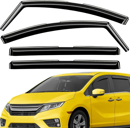 Miniatura 16 de Deflectores de ventana extra duraderos en el canal, protectores de lluvia aptos para Toyota RAV4 2019-2025, viseras solares, ventilación de viento