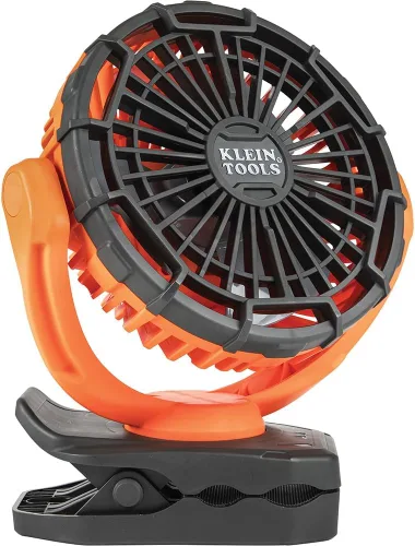 Miniatura 8 de Klein Tools PJSFM1 Ventilador recargable inalámbrico con cable de carga USB-C y múltiples opciones de montaje, perfecto para el lugar de trabajo