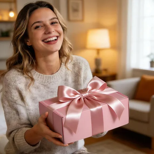 Miniatura 4 de Set de regalo de regalo de color rosa para mujer, caja de regalo de cumpleaños rosa para mujeres, cesta de regalo de spa para mamá, hermana, mejor
