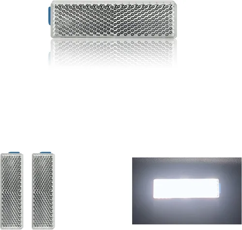 Miniatura 8 de Reflector 76X22mm autoadhesivo rectángulo de seguridad impermeable para entrada de buzón remolque