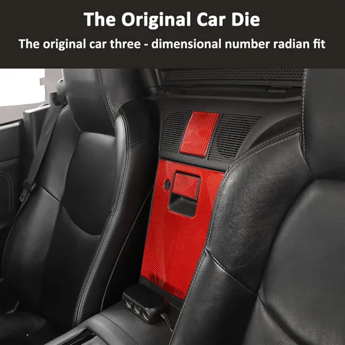 Miniatura 3 de Adhesivo de fibra de carbono suave 3D para asiento trasero de automóvil, panel decorativo para Mazda MX-5 NC RF Miata 2009 2010 2011 2012 2013 2014