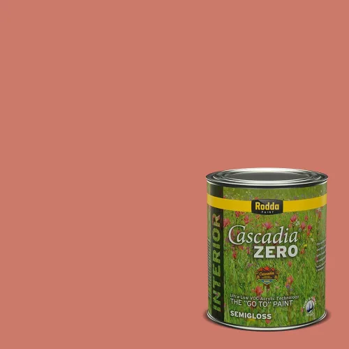 Miniatura 148 de Rodda Paint CASCADIA ZERO - Pintura satinada e imprimación para interiores en uno, 1 galón, Lady Flower Flor de señora
