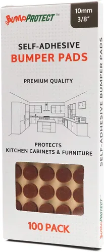 Miniatura 5 de Almohadillas de fieltro para muebles de 3/8 pulgadas de diámetro, redondas 3M, autoadhesivas, protegen gabinetes de cocina, cajones, escritorios