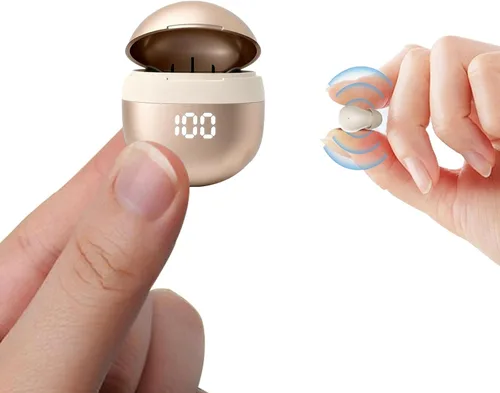 Yihou Auriculares Audífonos Inalámbricos Bluetooth Invisibles Pequeños Mini para Dormir, Cómodos Diminutos para Dormir, los Más Pequeños de Perfil