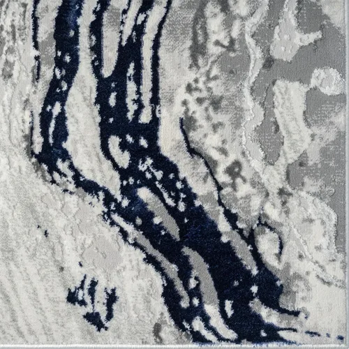 Miniatura 5 de LUXE WEAVERS Alfombra de área azul 2x3 con remolino de mármol