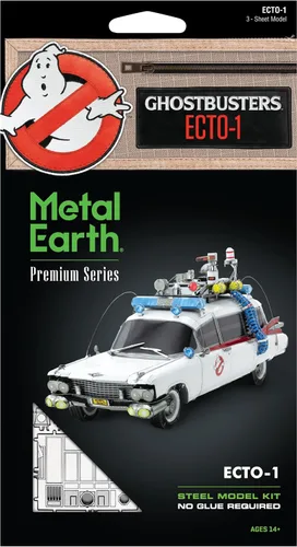 Miniatura 7 de Metal Earth Fascinations Premium Series Ecto-1 Ghostbusters 3D Kit de modelo de metal