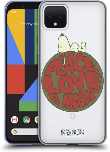 Miniatura 487 de Head Case Designs Funda de gel Woodstock 50th con licencia oficial de Peanuts Snoopy Guitar 1969 [protección de grado militar] compatible
