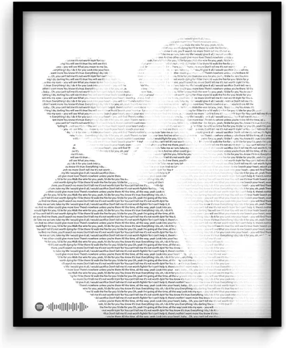 Regalo de aniversario personalizado para marido, letra de canción de boda, póster de canción de primer baile, decoración de arte de pared, regalos