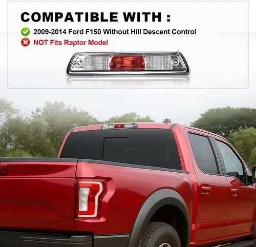 Miniatura 2 de GRAND ORANGE - Luz de freno trasera compatible con Ford F150 2009 2010 2011 2012 2013 2014, luz de carga de montaje alto