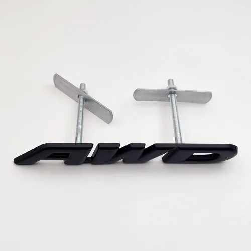 Miniatura 5 de Emblema de metal 3D de la parrilla delantera del coche con logotipo de AWD de tracción en las cuatro ruedas, 4 x 4, repuesto deportivo todoterreno