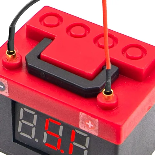 Miniatura 5 de Alarma de bajo voltaje RC Probador de batería Lipo Accesorios de decoración de simulación Compatible con Traxxas TRX4 Axial SCX10 RC4WD D90 Tamiya