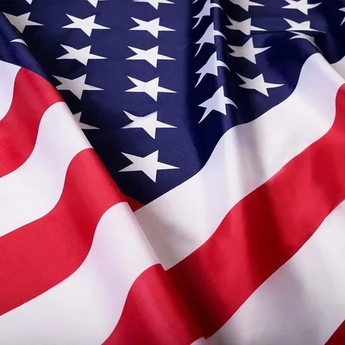 Miniatura 9 de Bandera americana de 2 x 3 pies para interiores y exteriores - Banderas de Estados Unidos de poliéster y nailon - Bordes de doble costura con ojales