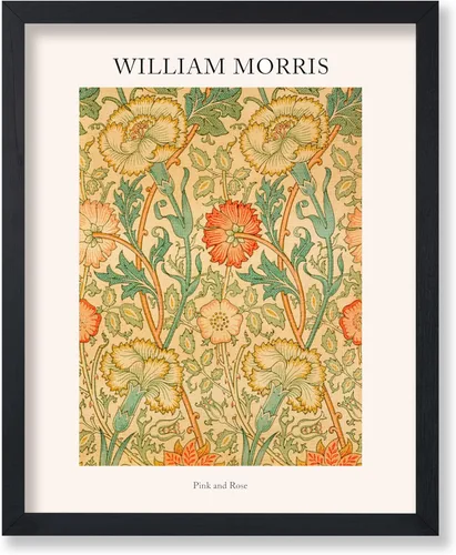 Miniatura 47 de Poster Master Póster vintage de William Morris, estampado de patrón retro de Santiago, arte de flores, arte de patrón textil, regalo para hombres