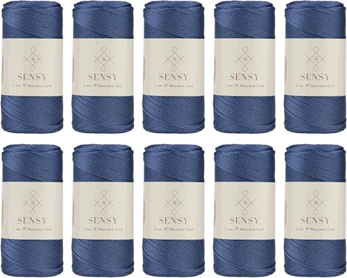 Miniatura 98 de Sensy Premium Cuerda de Poliéster de 2mm 251 Yardas Cuerda de Polipropileno 100% Cordón de Macramé 2mm Cordón para Bolsa de Ganchillo Cuerda