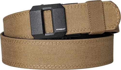 Miniatura 7 de IDOGEAR SPORTS - Cinturón táctico de 1.5" con hebilla ajustable de alta resistencia para pistola EDC Gris
