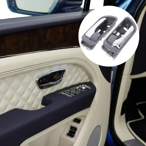 Miniatura 8 de Healeved 2pcs Chrome Interior Auto Door Handles Replacement for Mid-Size Sedan 2002-2006 Driver Side Car Grab Grip Handles