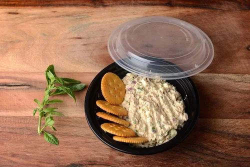 Miniatura 3 de Recipientes redondos de plástico para preparar comidas con tapas para microondas, 24 onzas, 50 unidades, certificado sin BPA, apilable