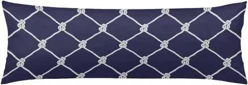 Miniatura 14 de Funda de almohada corporal a rayas blancas y negras, fundas de almohada a rayas blancas y negras, funda de almohada larga moderna con cremallera