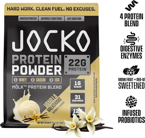 Miniatura 2 de Jocko Fuel Paquete de proteína en polvo y creatina para antes del entrenamiento, paquete de 3