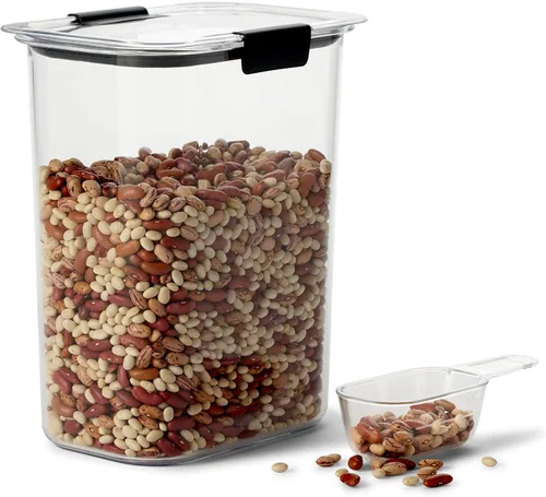 Miniatura 7 de Rubbermaid Brilliance - Recipientes de almacenamiento de alimentos sin BPA con tapas herméticas para cocina y despensa, incluye 3 recipientes