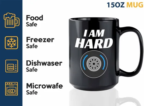 Miniatura 3 de Taza de café Racer de 15 onzas, color negro, I'm Hard - Fuel Speed Racer Car Guys Circuit Automotive Racing Boy Regalos para él, papá, hombres, novio