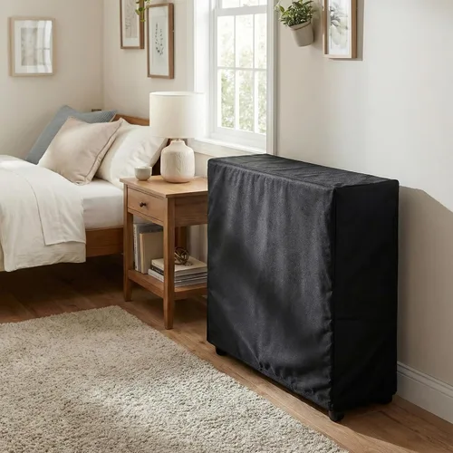 Miniatura 5 de WOMACO Funda universal enrollable para cama, protector de almacenamiento plegable (negro, individual/31 pulgadas)