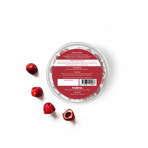Miniatura 9 de Miracle Berry - 30 mitades sin semillas de frutas milagrosas secadas suavemente, endulza esos momentos agrios con bayas mágicas únicas que cambian