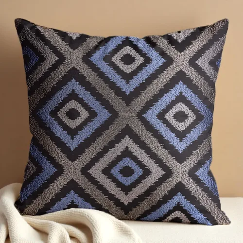Miniatura 10 de Decozen Fundas de almohada decorativas, fundas de cojín para sofá, fundas de cojín bordadas para decoración de habitación, sofá, dormitorio, sala