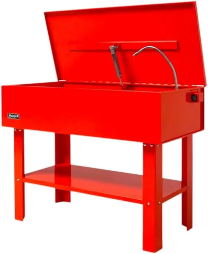 Homak Lavadora de piezas de 40 galones, roja, RD00840450