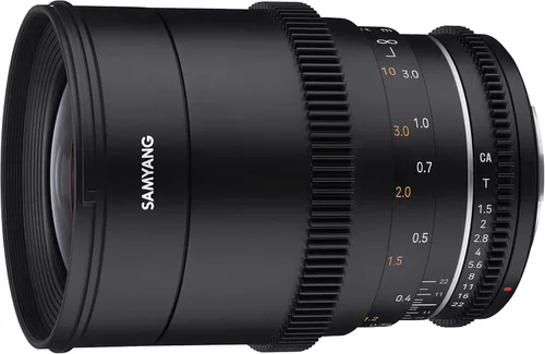 Miniatura 6 de Samyang Lente Cine VDSLR MK2 de alta velocidad T1.5 de 1.378 in para Canon EF - Marco completo, lente de cine con apertura de 9 cuchillas, sellado
