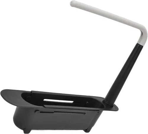 Miniatura 5 de Zerodis Estante telescópico de almacenamiento para fregadero, 2 en 1, cesta de drenaje expandible para fregadero debajo del fregadero, organizador