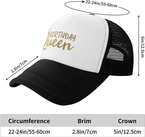 Miniatura 6 de ZBDSKLEX Gorra de béisbol ajustable para fiesta de cumpleaños unisex