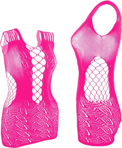Miniatura 4 de LEMON GIRL - Vestido de lencería de malla para mujer, 6 piezas, talla general