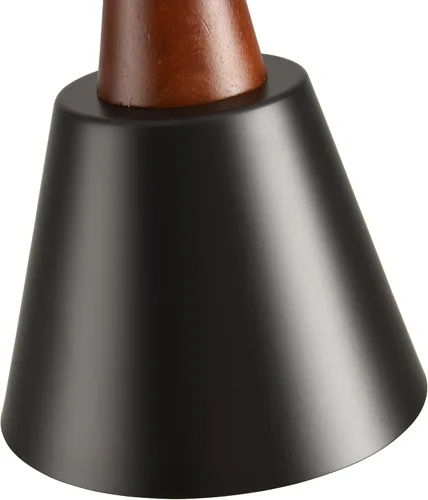 Miniatura 9 de Paquete de 2 luces colgantes, luces colgantes negras para isla de cocina, cúpula de madera, luces colgantes industriales minimalistas para isla