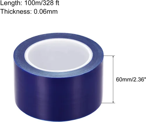 Miniatura 2 de MECCANIXITY Película protectora extraíble, 2 2/5 pulgadas x 328 pies, rollo de película protectora contra arañazos para muebles, electrodomésticos