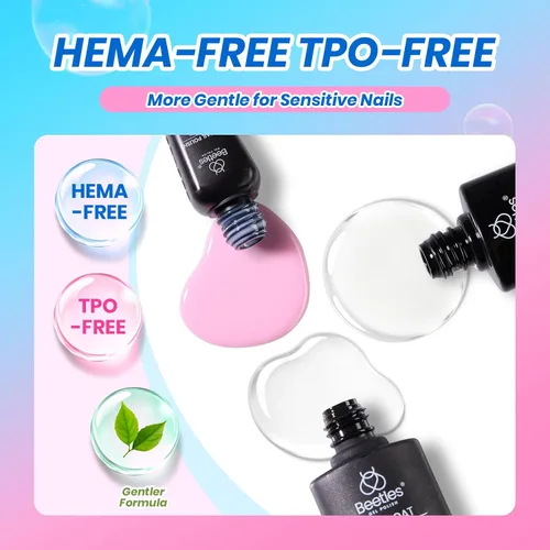 Miniatura 4 de Beetles Deal Box - Kit de esmalte de uñas de gel con luz UV – 32 colores esenciales de estudio, 68 piezas de esmalte de uñas con capa base libre