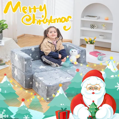 Miniatura 3 de Sofá de juegos para niños 3 en 1, modular, sillón de espuma para niños y niñas, sofá convertible para tumbona, sofá plegable para niños, sofá