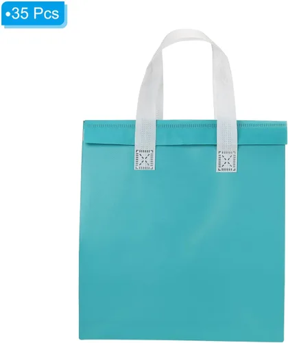 Miniatura 3 de PATIKIL Bolsas aisladas para llevar, 35 bolsas aislantes térmicas de comestibles de 9.4 x 5.9 x 10.2 pulgadas para entrega de alimentos fríos y Azul