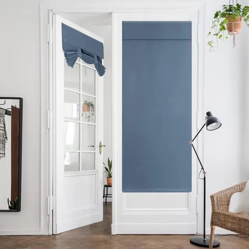 Miniatura 96 de HOMEIDEAS Cortinas Opacas para Aula para Puerta Principal, Cubierta de Ventana de Puerta de Aula, Persianas de Privacidad con Aislamiento Térmico