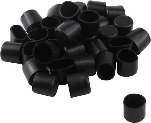 Miniatura 24 de Antrader - Tapas redondas de PVC de 1.5 pulgadas de diámetro, para patas de silla, color negro, paquete de 4